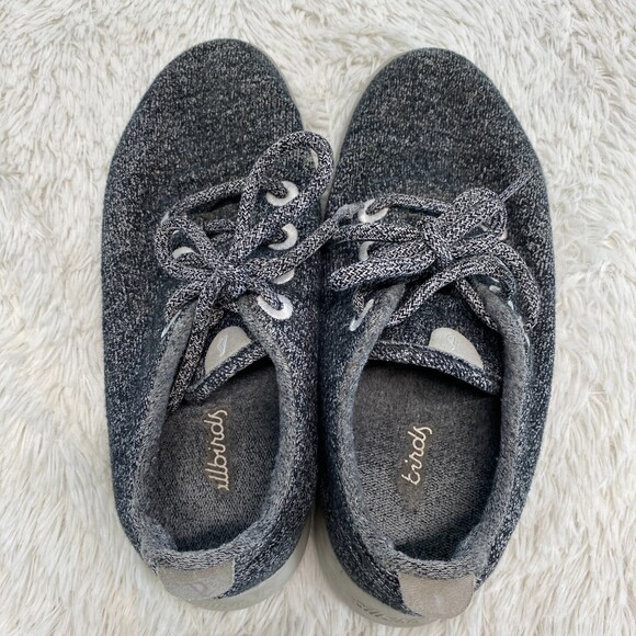AllBirds Womens Gray Wool Runners Casual Fashion Sneakers Size 7 - Picture 4 of 8
